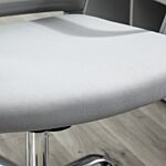 Vinsetto Ergonomic Desk Chair Mesh Office Chair With Adjustable Height Armrest And 360° Swivel Castor Wheels Grey