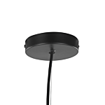 Pendant Lamp Black Metal115 Cm 15-lightbulb Fixture Exposed Ambient Lighting Beliani