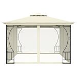 Vidaxl Gazebo With Nets 300x400x265 Cm Cream