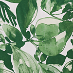 Duvet Cover And Pillowcase Set Green And White Cotton Blend 135 X 200 Cm Leaf Print Modern Boho Bedroom Beliani