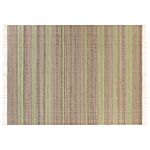 Area Rug Beige And Light Green Jute 160 X 230 Cm Rectangular With Tassels Striped Pattern Handwoven Boho Style Hallway Beliani