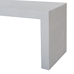 Garden Bench Concrete White 40 X 150 X 40 Cm 3 Seater Beliani