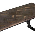 1.6m Dining Bench - Teak & Iron