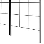 Outsunny Metal Trellis Set Of 2, Garden Trellis For Climbing Plants Support Frames, Grid Design