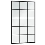 Vidaxl Wall Mirrors 4 Pcs Black 100x60 Cm Metal