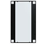 Vidaxl Wall Mirrors 4 Pcs Black 100x60 Cm Metal