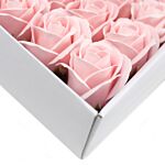 Craft Soap Flowers - Med Rose - Pink - Pack Of 10