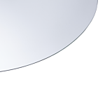 Wall Mirror With Led Silver Oval 60 X 80 Cm Rectangular Illuminated Anti Fog System Beliani