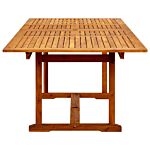 Vidaxl Garden Dining Table (160-240)x100x75 Cm Solid Acacia Wood