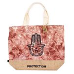 All Natural Bag - Terracotta Stonewash - Hamsa - Protection