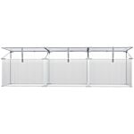 Outsunny Outdoor Greenhouse Polycarbonate Grow House Flower Vegetable Plants Raised Bed Garden Aluminium Cold Frame 180 X 51 X 51 Cm