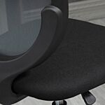Vinsetto Drafting Chair, Swivel Office Draughtsman Chair, Mesh Standing Desk Chair With Lumbar Support, Adjustable Foot Ring, Armless, Grey