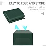 Outsunny Oxford Patio Set Cover Outdoor Garden Rattan Furniture Protection Cover Protector Waterproof Anti-uv Green 255l X 142w X 86hcm