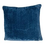 Textured Scatter Cushion Blue 45cm