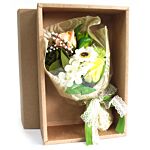 Boxed Hand Soap Flower Bouquet - Greens