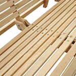 Outsunny 2-seater Larch Wood Swing Chair Bench