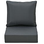 Outsunny Outdoor Seat Cushion W/ Back Patio Deep Seating Chair Replacement Cushion