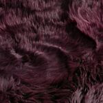 Purple Sheepskin Rug Xxl 60 X 120cm