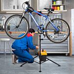 Homcom Folding Bike Cycle Bicycle Maintenance Repair Stand Display Rack Tool Adjustable