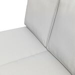 Outsunny 3-piece Back And Seat Cushion Pillows Replacement, Patio Chair Cushions Set For Indoor Outdoor, Light Grey