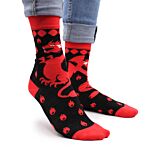 Hop Hare Bamboo Socks S/m - Red Dragons