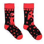 Hop Hare Bamboo Socks S/m - Red Dragons