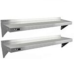 2 X Kukoo Stainless Steel Shelves 1400mm X 300mm