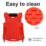 Durhand Mechanic Vehicle Creeper Under Car Repair Padded Headrest Rolling Moulded Workshop Garage Assistance W/tool Tray