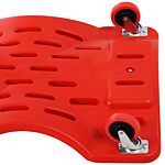 Durhand Mechanic Vehicle Creeper Under Car Repair Padded Headrest Rolling Moulded Workshop Garage Assistance W/tool Tray