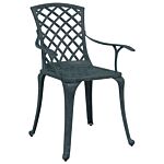 Vidaxl 3 Piece Bistro Set Green Cast Aluminium