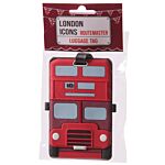 Fun Novelty London Icons London Bus Design Pvc Luggage Tag