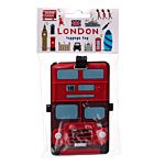 Fun Novelty London Icons London Bus Design Pvc Luggage Tag