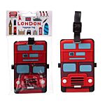 Fun Novelty London Icons London Bus Design Pvc Luggage Tag