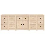 Vidaxl Sideboard 230x35x80 Cm Solid Wood Pine