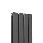 Designer Flat Panel Radiators Anthracite Grey 1800mm X 280mm