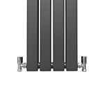 Designer Flat Panel Radiators Anthracite Grey 1800mm X 280mm