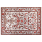 Area Rug Multicolour Cotton Polyester 200 X 300 Cm Floral Pattern Traditional Vintage Home Decor Beliani