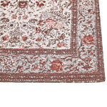 Area Rug Multicolour Cotton Polyester 200 X 300 Cm Floral Pattern Traditional Vintage Home Decor Beliani