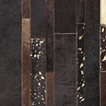 Rug Brown Genuine Leather 200 X 200 Cm Cowhide Hand Crafted Beliani