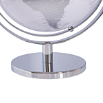 Decorative Globe Silver 22 Cm Modern Traditional Beliani