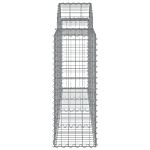 Vidaxl Arched Gabion Baskets 6 Pcs 200x30x80/100 Cm Galvanised Iron