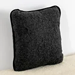 Merino Wool Cushion - Black 45cm X 45cm