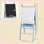 Aiyaplay Art Easel For Kids With Paper Roll, Height Adjustable Double-sided Whiteboard Chalkboard, 3 In 1 Easel, For Ages 3-6 Years