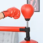 Homcom Freestanding Boxing Punch Bag Stand With Rotating Flexible Arm, Speed Ball, Waterable Base By Homcom