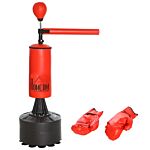 Homcom Freestanding Boxing Punch Bag Stand With Rotating Flexible Arm, Speed Ball, Waterable Base By Homcom