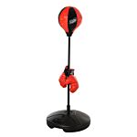 Homcom Boxing Punch Ball Set Ф38x78-120cm Fighting Game 360 Degree Rebound Spring Pp Pvc Adjustable Teenager