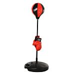 Homcom Boxing Punch Ball Set Ф38x78-120cm Fighting Game 360 Degree Rebound Spring Pp Pvc Adjustable Teenager