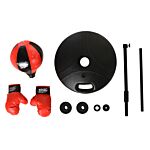 Homcom Boxing Punch Ball Set Ф38x78-120cm Fighting Game 360 Degree Rebound Spring Pp Pvc Adjustable Teenager