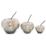 Large Silver Apple Ornament