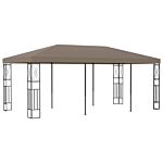 Vidaxl Gazebo 6x3 M Taupe Fabric